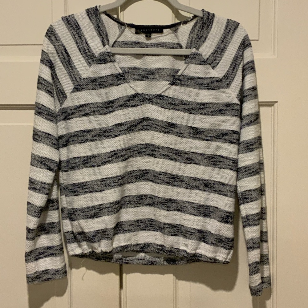 Sanctuary Navy and White Striped Top